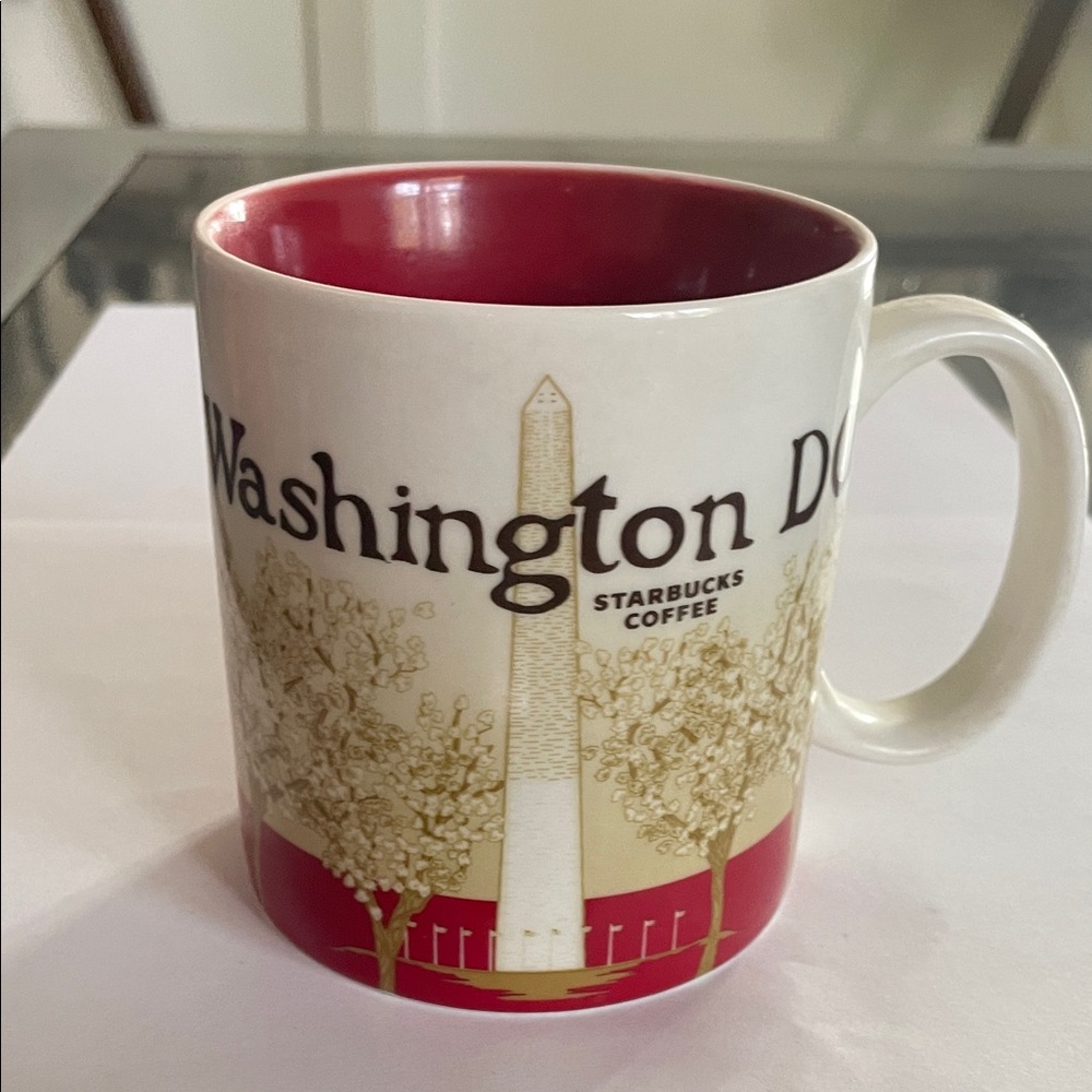 Starbucks Washington D.C. Mug - Red and Cream Design - Global Icon Series